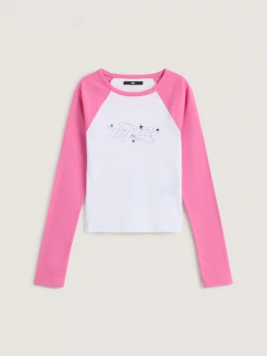 Foto del prodotto Vans - Maglietta a maniche lunghe raglan Y2K Star, Donna, Rosa