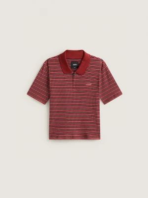Foto del prodotto Vans - Polo a righe Priscilla, Donna, Rosso