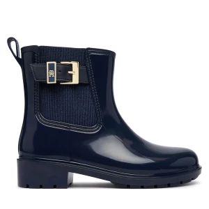 Foto del prodotto Wellington Tommy Hilfiger Th Buckle Glossy Ankle Rain Boot FW0FW09543 Blu scuro
