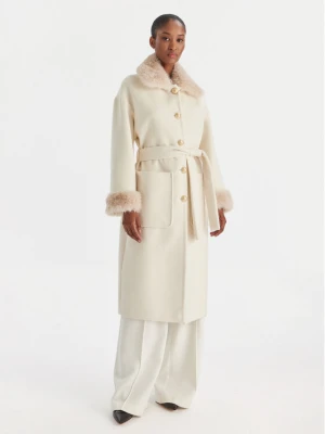 Foto del prodotto YES LONDON Cappotto di lana CD1211 Crema Regular Fit